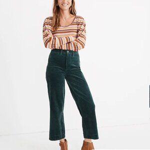 Madewell Slim Emmett Crop Wide Corduroy